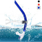 Panzexin Swim Snorkel, One-Way Purge Valve Swimmers Snorkel for Lap Swimming Training Snorkeling, Front Mounted Training Gear with Comfortable Silicone Mouthpiece