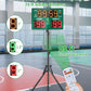 Basketball Digital Scoreboard with Remote,Battery Powered Portable Tabletop Electronic Scoreboard with 75dB Buzzer,Countdown Timer & Score for Games