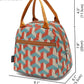 FlowFly Insulated Lunch Cooler Bag - Tote Bag Organizer for Women/Men, Red#3D