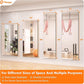 Hasipu Home Gym Mirror 55" L x 17" W - 3PCS Large Full Body Mirror for Yoga, Wall-Mounted Mirrors for Fitness, Garage, Dance Studio, 0.16in Tempered Glass Frameless