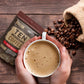 Instant Mushroom Coffee Dark Roast (60 Servings) With 10 Mushrooms (Lions Mane, Cordyceps, Turkey Tail & Other) Mixed With Gourmet 100% Arabica Instant Coffee for Focus & Gut Health Support