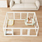 Acrylic Dog PlayPen, Clear Dog Play Pen for Puppy Cat Rabbit, Easy Assemble Pen, Preferable Small Cage, 23.6" H, 10Pcs