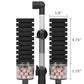 AQUANEAT Aquarium Air Powered Sponge Filter with Ceramic Media Balls, for Betta Fry Shrimp Fish Tank, with 2 Spare Sponges, up to 40Gal