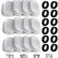 Cat Water Fountain Filter Compatible with Stainless Steel Dispenser, Efficient Filtration with Coconut Shell Activated Carbon and Fresh Water (12 Filters+12 Sponges)