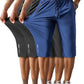 Men's Capri Pants 3/4 Joggers Gym/Workout/Hiking Below Knee Long Shorts Lightweight Quick Dry with Zipper Pockets