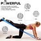 7Ft Long Resistance Bands for Stretching - Resistance Bands Set with Door Anchor - Exercise Bands Including Carry Pouch, E-Book & App - Latex-Free Workout Bands