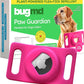 BugMD Paw Guardian Flea and Tick Prevention Pendant for Dogs with AirTag Holder | Plant-Powered Flea & Tick Control for Dog Collars Harnesses | Dog Tag with Air Tag Holder - Pink