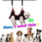 Dog Grooming Hammock Harness,Breathable Pet Cat Hammock Restraint Bag,Dog Grooming Sling Helper for Trimming Nail and Ear/Eye Care(S Size,8.5")