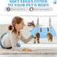 Supet Cat Grooming Hammock, Self-Adhesive Cat Nail Clipper Hammock, Soft Fabric Cat Wrap for Cutting Nails, Quickly Calm Down for Medicine, Teeth Brushing, Ear Cleaning