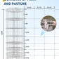 9GA Thickened Heavy Duty Cattle Farm Fence, 4ft x 328ft Galvanized Goat Deer Fence, Heavy Zinc Coating Hog Wire Fencing for Farm Livestock Animals Protection