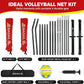 BAGAIL Volleyball Net, 12ft/20ft Portable Volleyball Net for Backyard - Adjustable Height, Heavy-Duty Frame, Freestanding Design - Portable Outdoor/Indoor Volleyball Set with Carry Bag