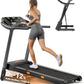 THERUN Incline Treadmill for Running and Walking, 300 lbs Weight Capacity, Wide Belt, 3.0 HP, 18" LED Screen, 2 Layers Shock-Absorbing