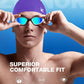 ZIONOR G1 Lite Swim Goggles with Swim Cap Comfortable Anti-fog Swimming Goggles Cap Set for Adult Men Women