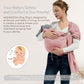 Baby Wrap Ring Sling 7-35 lbs, Baby Sling Carrier for Newborn, Toddler, Infant Holder, Lightweight Baby Carrier Wraps, Pink