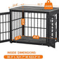 32 Inch Heavy Duty Dog Crate Furniture for Medium and Small Dogs, Decorative Pet House End Table, Wooden Cage Kennel Furniture Indoor, Gray