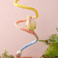 Multi-Color Rope Bird Perch Toys for Parrot Cage Stand, Climbing Swing Accessories for Cockatiel, Parakeets, Budgies, Lovebirds, Conures, Finches - 39.4 inch