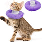 Cat Cone Collar Soft, Adjustable & Lightweight Kitten Elizabethan e Collar to Stop Licking After Surgery, Ideal for Wound Recovery, Durable & Machine Washable, Purple Small