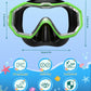 W WSTOO Kids Swim Goggles with Nose Cover,Snorkel Diving Swimming Mask for Youth 5-15,HD 3-Window Wide Vision Anti-Shattered Lens Anti-Fog&Leak