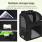 Pecute Cat Carrier Backpacks, Expandable Cat Backpack with Breathable Mesh, Pet Carrier Backpack for Cats Small Dogs Puppies Up to 18 Lbs, Dog Carrier Backpack Great for Travel Hiking Camping Outdoor