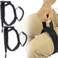 Vive Thigh Lifter Strap (2 Pack) - Pull Up Assistance Band - Medical Equipment Padded Wrist Tool For Leg Movement - Transfer Device For Limited Mobility, Knee Recovery - For Elderly, Senior & Disabled