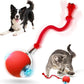 Interactive Cat Toy, 2025 New Interactive Rolling Cats Dog Toy Balls 360° Smart Automatic Rolling Pet Ball, Fast Moving Toy for Dog,Cat Ball Toy (Red)