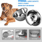 Elevated Dog Bowls, 10" Tall Height, Raised Bowl Stand with 2 Stainless Steel Food Feeder Bowls (58oz) and Spill-Proof Mat for Medium Large and Small Breeds