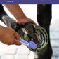 9PCS Horse Grooming Kit Curry Comb Sweat Scraper Horse Bathing Supplies Grooming Tools with Storage Bag Sugar Taro