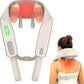 Snailax Cordless Neck Massager with Heat, Kneading Neck and Shoulder Massager Deep Tissue, Shiatsu Back Pillow, 2 Heating Levels,Gifts for Mom Dad