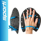 𝗦𝗽𝗼𝗿𝘁𝗶 Power Swim Paddles for Lap Swimming - Adjustable Straps - Lap Swimming Gears - Hand Paddles for Adults & Kids