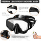 Odoland Kids Snorkeling Packages Snorkel Set, Dry Top Snorkel Mask with Adjustable Swim Fins for Boys and Girls Age 7-14