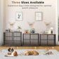 43'' Dog Crate Furniture with 3 Doors, XL Wooden Crate End Table Heavy Duty Indoor Puppy Cage for Medium to Large Dogs, Multiple Units Can be Combined