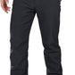 Outdoor Ventures Men's Lite Waterproof Windproof Fleece Lined Warm Hiking Ski Snow Pants Expandable-Waist