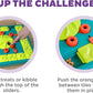 Outward Hound by Nina Ottosson Multipuzzle Level 4 Expert Dog Treat Puzzle for Enrichment, Blue