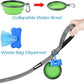 PetBonus Double Dog Leash, No Tangle Dual Leash, Reflective Walking Training Lead, 4 Comfortable Padded Handles for 2 Dogs with Collapsible Bowl and Waste Bags (Grey, Large)