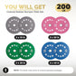 2 Inch Bumper Plates，10-500lbs，Barbell Rubber Olympic Weight Plates Set for Home Gym, Strength Training & Weight Lifting, Multiple Options Colors
