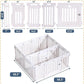 2 Room Dog Playpen with Door,DIY Shape Combination Puppy Pen,16-Panel+2 Link Piece+Large Door+Small Door,25.5" H Dog Fence,Non-Slip&Secure Pet Gate,Easy to Assemble (Two Rooms)