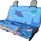 Back Seat Cover for Car Trucks Van SUV,Waterproof Rear Bench Towel Seat Covers for Dogs and Kids,Automotive Backseat Protector (Seaworld)