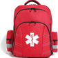 Red Medicine Backpack for School Empty First Aid Bag for Trauma Medication Safety Backpack Travel Paramedic Bag EMS EMT for Nurse Responder(bag only)