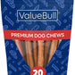 ValueBull Bully Sticks for Dogs, Thick 6 Inch, 10 Count - All Natural, Grass Fed, Single Ingredient, Long Lasting Dog Treats