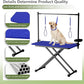 VFK 47'' Large Dog Grooming Table X-Lift Foldable Grooming Table for Dogs at Home Adjustable Height Arms Pet Station with Nooses, Mesh Tray, Tool Organizer