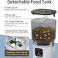 PAPIFEED Smart Automatic Cat Feeders: WiFi Pet Feeder with APP Control for Remote Feeding, Detachable for Easy Clean, Automatic Cat Food Dispenser with Alexa,1-10 Meals Per Day for Dog (6L/25Cup)