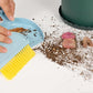 Small Broom and Dustpan Set,mini Compact Portable, for Home, Sofas, Kitchen countertops, Storage Shelves, Office desks, bathrooms, and pet Areas (Blue)