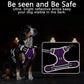 Timos Dog Harness Large Sized, No Pull with Neck Lockable Snap,No Choke Front Clip Dog Reflective Harness,Adjustable Metal Rings 3 Buckles,Easy Control Handle for Large Dogs Purple XL