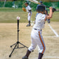 Gonex Baseball Softball Practice Hitting Batting Tripod Stand Rubber Tee Collapsible Portable with Carrying Bag