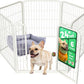 FXW Homeplus Unleashed Indoor Dog Playpen - Stress-Free and Safe Play, Heavy Duty 24 Inch 6 Wire Panels Dog Pen for Puppy and Small Dogs, White│Patented