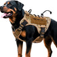 Heavy-Duty Tactical Dog Harness for Large Dogs, No Pull Adjustable Reflective Pet Vest with Molle System, K9 Military-Grade Control for Service Training, Outdoor & 10+ Breeds, Desert Camo, X-Large