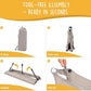 Daisy Cot, Medium Foldable Elevated Dog Bed, Portable Raised Outdoor Folding Dog Cot, Cooling, Chew Proof, Waterproof, Heavy Duty Up to 160 lbs for Camping/Home, Brown, 32"x 19"x6"