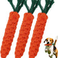 3PCS Orange Woven Pet Chew Set, Puppy Teething Chews, Dog Chew Treats, Cat Teething Playset, Safe Braided Chews for Pets, Durable & Interactive