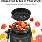 32oz Motivational Water Bottles with Time Marker & Fruit Strainer, Transparent Gradient Color Water Bottle with Times to Drink, Leakproof & BPA Free, Reusable Bottle with Strap (No Straw)