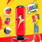 QPAU Kids Punching Bag Toy with Boxing Gloves, 66 Inch Larger Stable Kids Inflatable Boxing Bag Set, Gifts for Boys & Girls Age 6-12, for Practicing Karate, Taekwondo, MMA